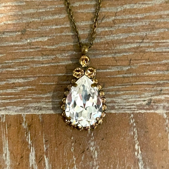 Sorrelli Teardrop Pendant Necklace - Picture 1 of 5